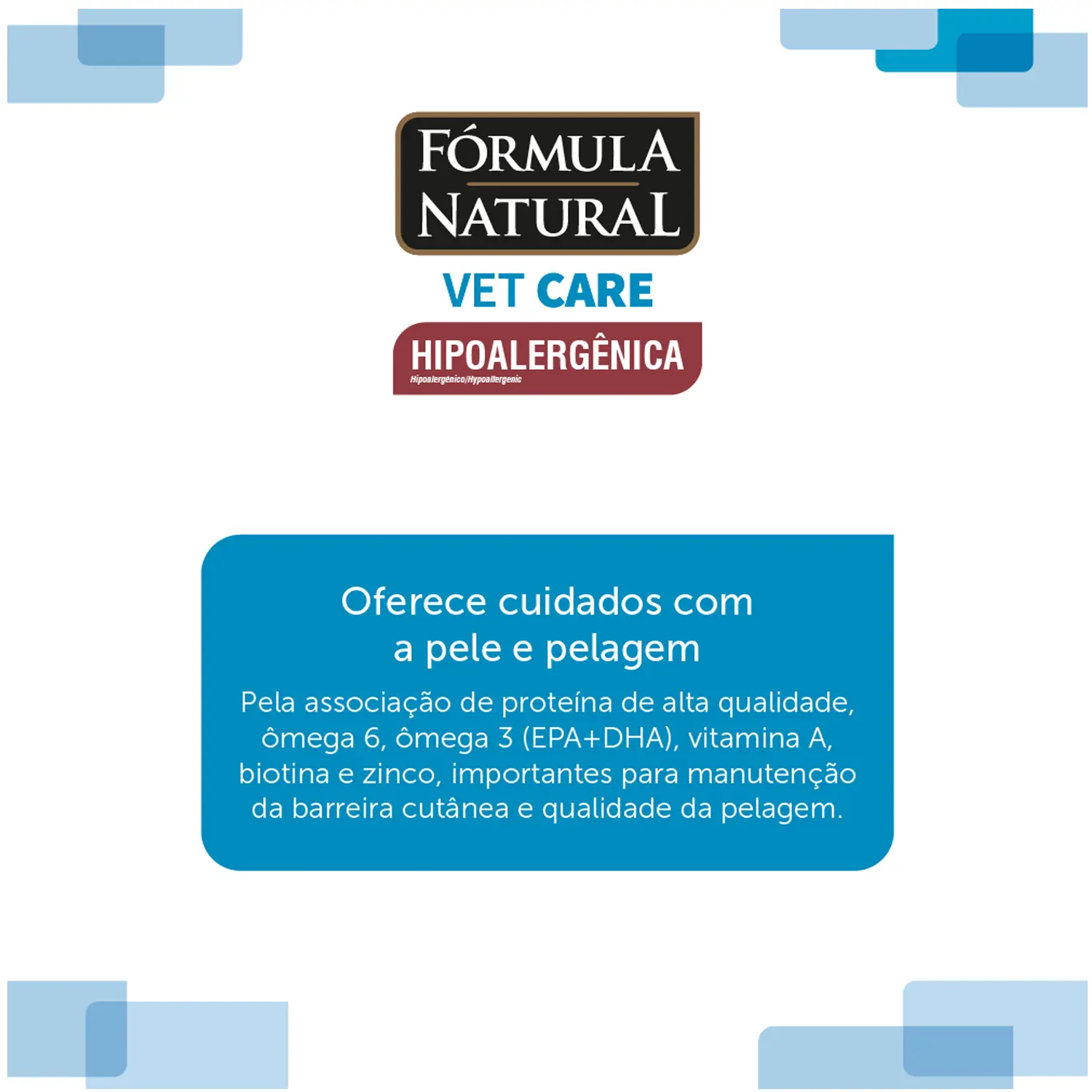 Ração Fórmula Natural Vet Care Hipoalergênica Cães Médio e Grande